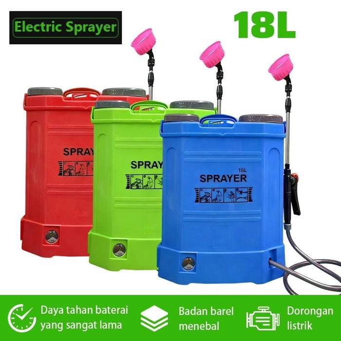 Raw Sprayer Elektrik 18Liter Knapsack Alat Semprot Tanaman Pertanian Semprotan Manual