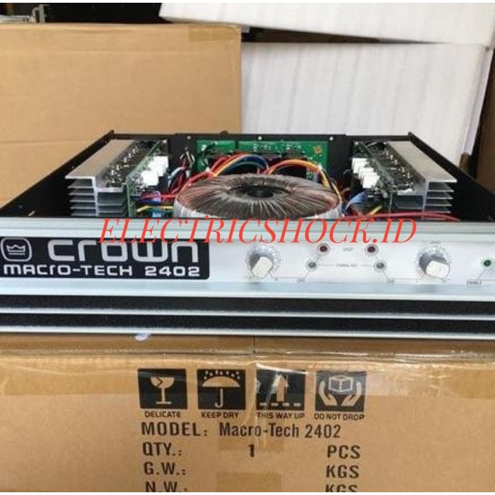 POWER AMPLIFIER CROWN MACRO TECH 2402 / MACROTECH 2402