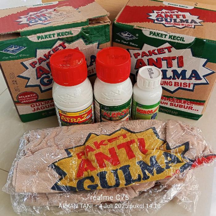 PAKET ANTI GULMA JAGUNG BISI (ISI PAKET KECIL : ATRAZ 600SC 250ML , ALERON 60EC 250ML, BESMOR ULTRA