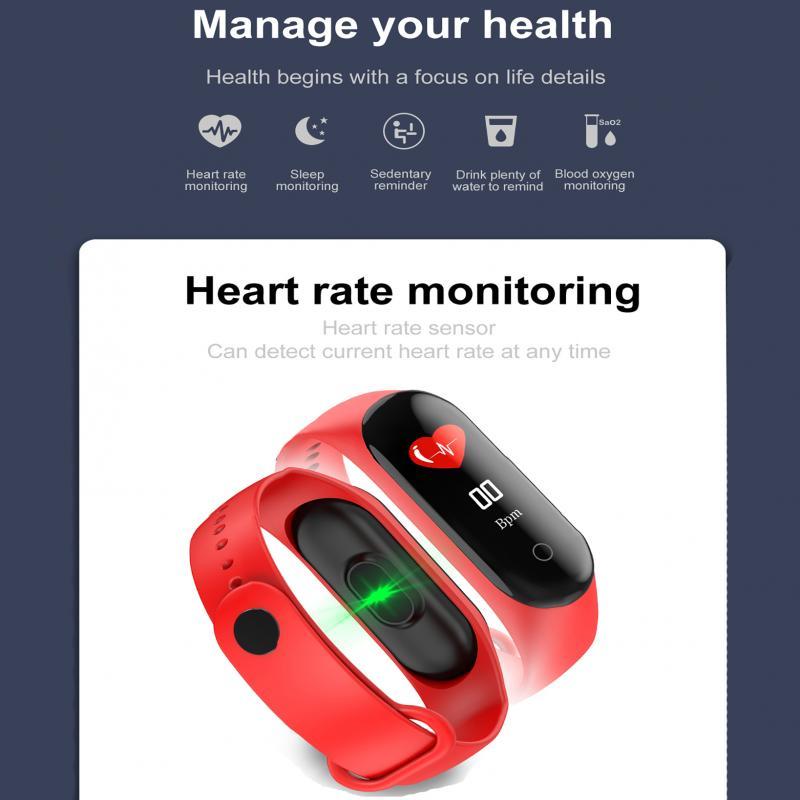 Smart Bracelet Sports M4 Waterproof Smart Watch Smart Electronic Smart Bracelet Pedometer Fitness