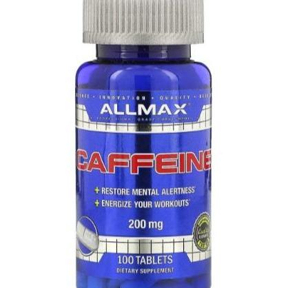 Allmax Nutrition Caffeine 200 Mg 100 Tab Allmax Kafein Allmax Caffeine Terbaru !!!