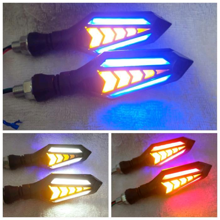 Lampu Sein Led Panah Running Tiger Byson Ninja Rx King Klx Megapro Cb 100 Lampu Sein Motor Led Sein