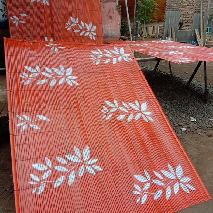 tirai bambu motif size 1x2