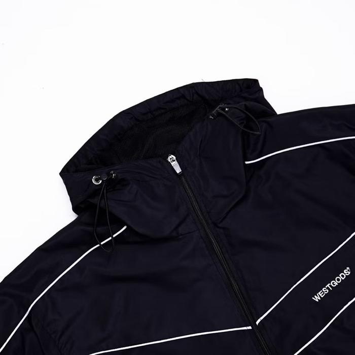 Best Seller Bamboozle - Jaket Tracksuit Outdoor Vintage Bahan Parasut Taslan Lis Reflektive Menyala