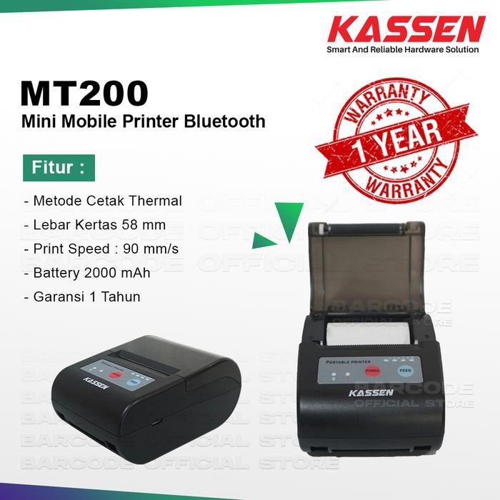 Printer Bluetooth Thermal 58mm Kassen MT200