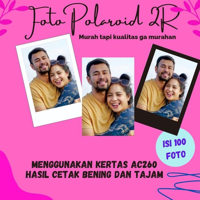 New Cetak Foto Polaroid 2R Murah Isi 100pcs accessories camera Kamera