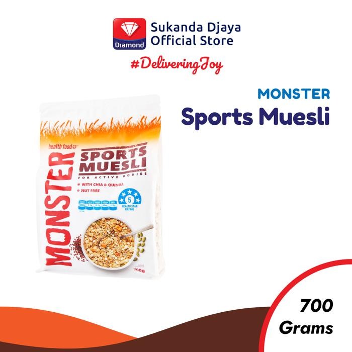 

Stok Baru Monster Muesli - Sport Muesli 700 Gr