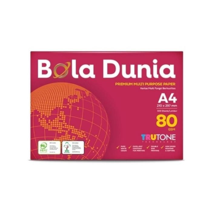 

NEW PRODUK KERTAS HVS BOLA DUNIA A4 80 GRAM WARUNG ARA67