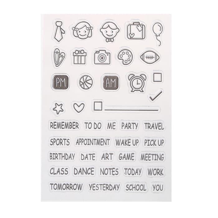 

Planner Clear Stamp