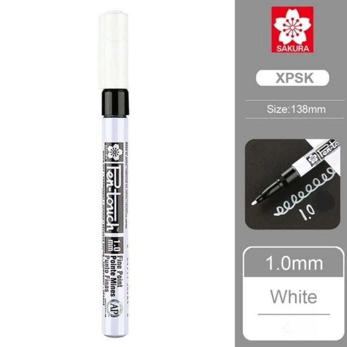 

NEW PRODUK SAKURA PEN TOUCH PERMANENT PAINT MARKER FINE 1.0MM # WHITE WARUNG ARA67