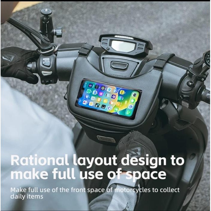 Tas Motor Stang Depan Motor Matic HandleBar Front Bag Phone Holder waterproof