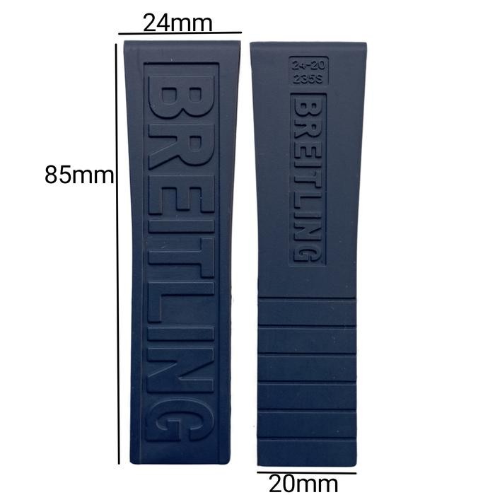 Tali Jam Tangan 24 MM CTS Replacement Strap Rubber For Breitling Divers 8126.24