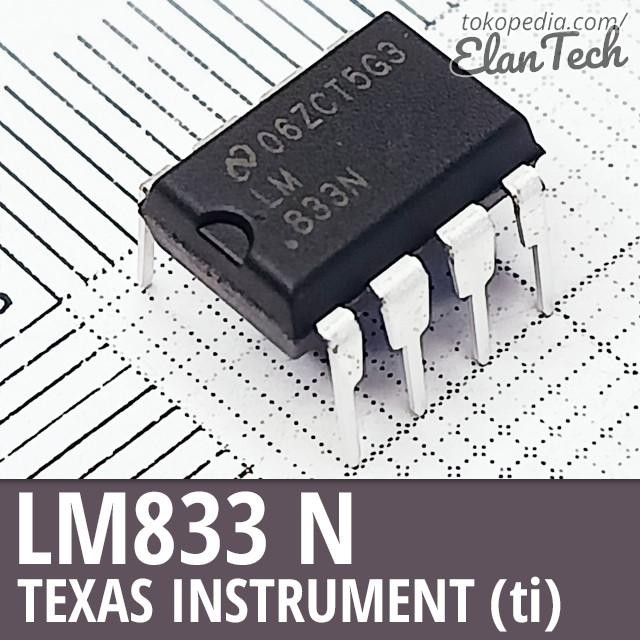 LM833 / LM833N Texas Instruments TI Ori Original Asli Elantech