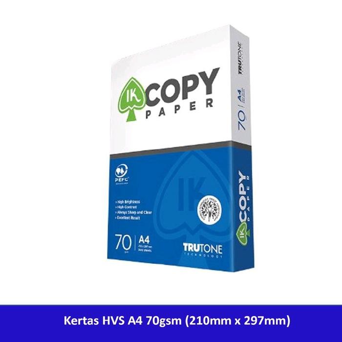 

Pilihan- Kertas Hvs A4 Ik Copy Paper 70Gsm 210 X 297 Mm