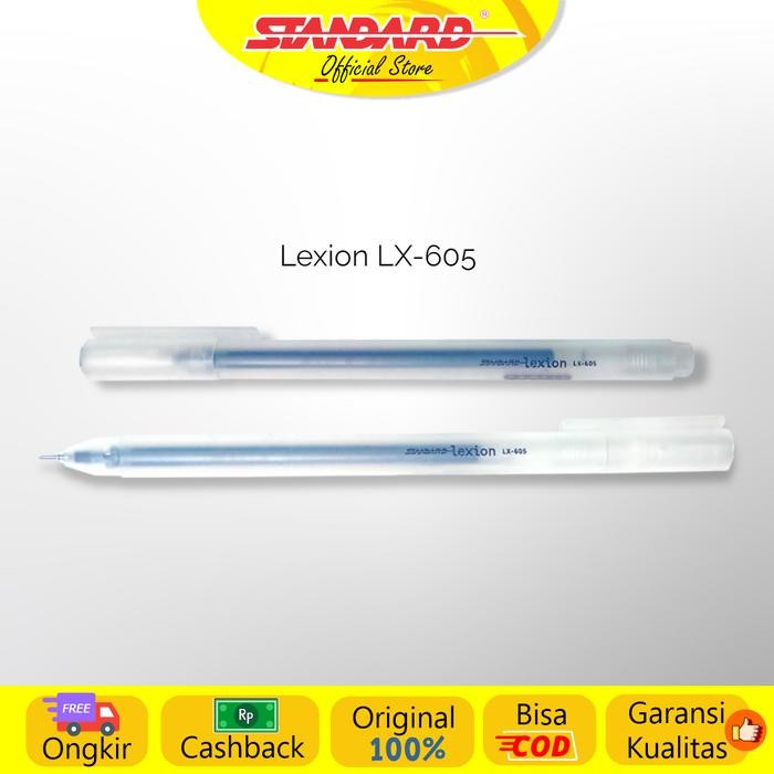 

Standard - Pulpen Lexion 0.5 LX-605 Gel ( Alat Tulis / Pen / Ballpoint / Pena )