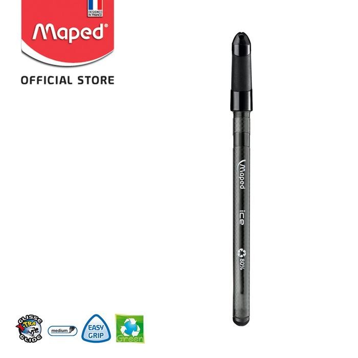 

Maped Pen Ball Cap Green Ice - Black set 12 in OPP