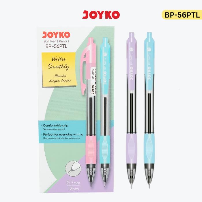 

JOYKO Ball Pen Pulpen 1 Pack BP-56PTL 0.7mm Isi 12 Pcs