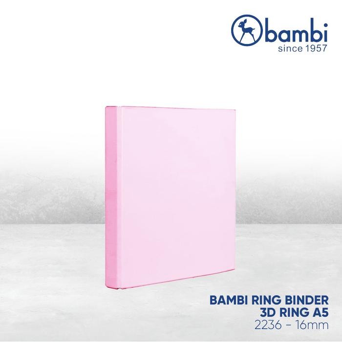 

Bambi Ring Binder A5 3 Ring Type D All Color Extra Small Size 16 mm Original