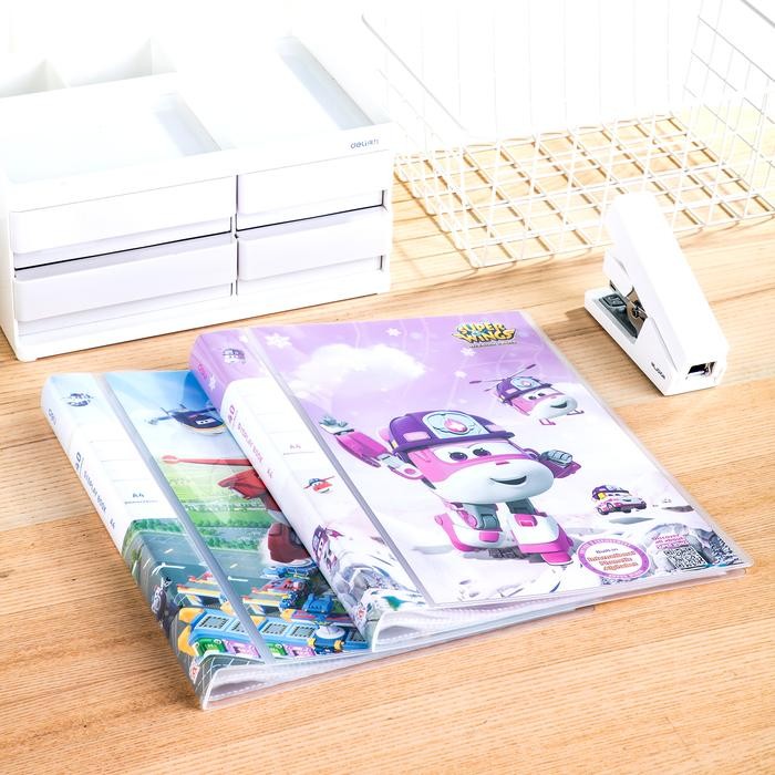 

Deli Super Wings Display Book bahan PP, saku 0.03mm A4 2 Warna EZ55802