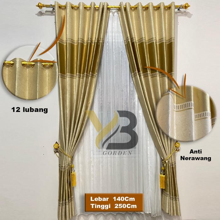 Gorden Nimalis Bergaris Blackout / Gorden Murah Mewah Glossy #Diana