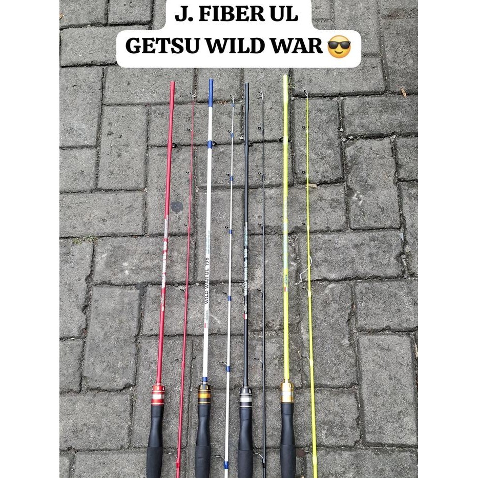 JORAN PANCING GETSU FIBER UL WILD WAR BAHAN FIBER SOLID READY UKURAN 180CM-210CM GAGANG JAPAN STYLE