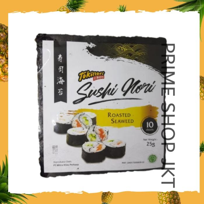 

Pilihan- Tokinori Sushi Nori 10 Pc Roasted Seaweed Halal Gimbab Kim Rumput Laut