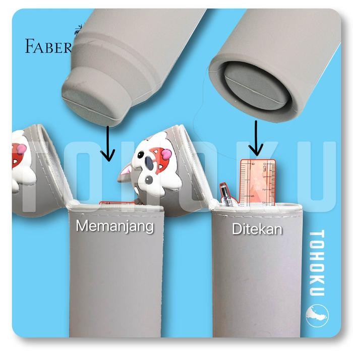 

FABER-CASTELL SILICON ANIMAL PENCIL CASE