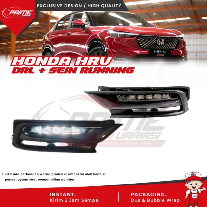 FREE ONGKIR Cover Fog Lamp DRL Honda All New HRV 2022 Drl Honda HRV Sein Running Sequential - 3