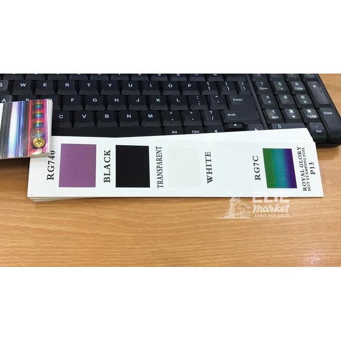 

Kertas Foil / Hot Stamping Foil / Hotprint / Poly Emboss Transparant