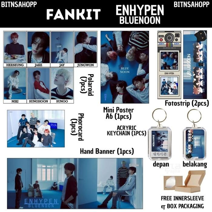FANKIT ENHYPEN UNLEASH 13 ITEM KPOP UNOFFICIAL HEESEUNG JAKE JAY JUNGWON NIKI SUNGHOON SUNOO