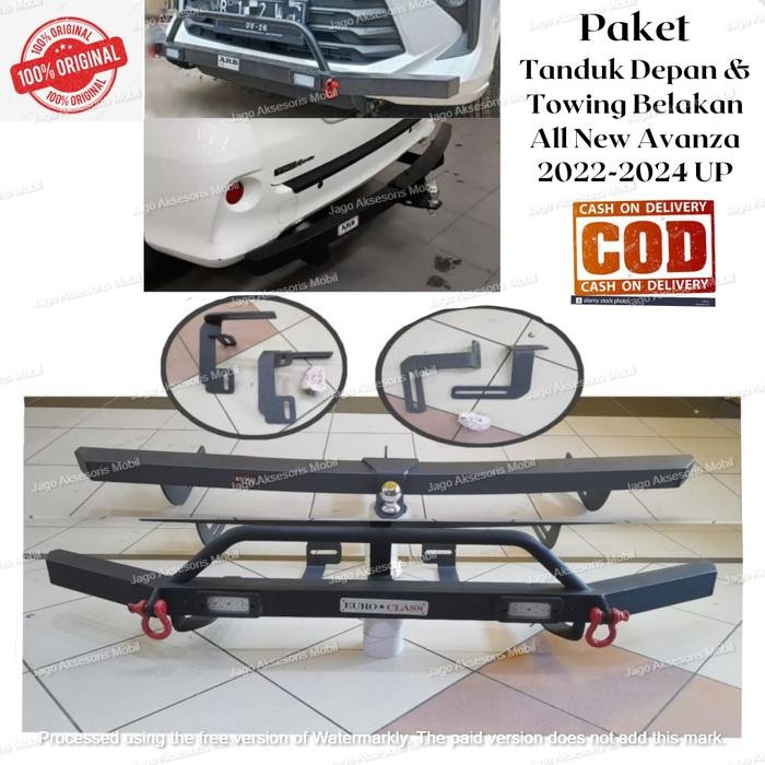 PAKET LENGKAP TANDUK DEPAN + TOWING BELAKANG ARB ALL NEW AVANZA 2022 2023 2024