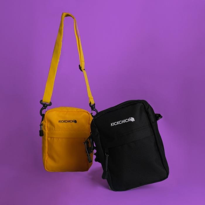 Kickchick Mini Slingbag Bucks Series Slempang Sling Bag Black Yellow Green Red Transparan