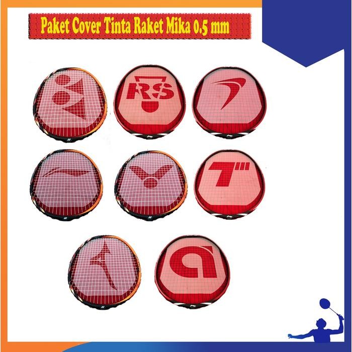 BADMINTON COVER STENCIL CARD LOGO RAKET CETAKAN SENAR RAKET