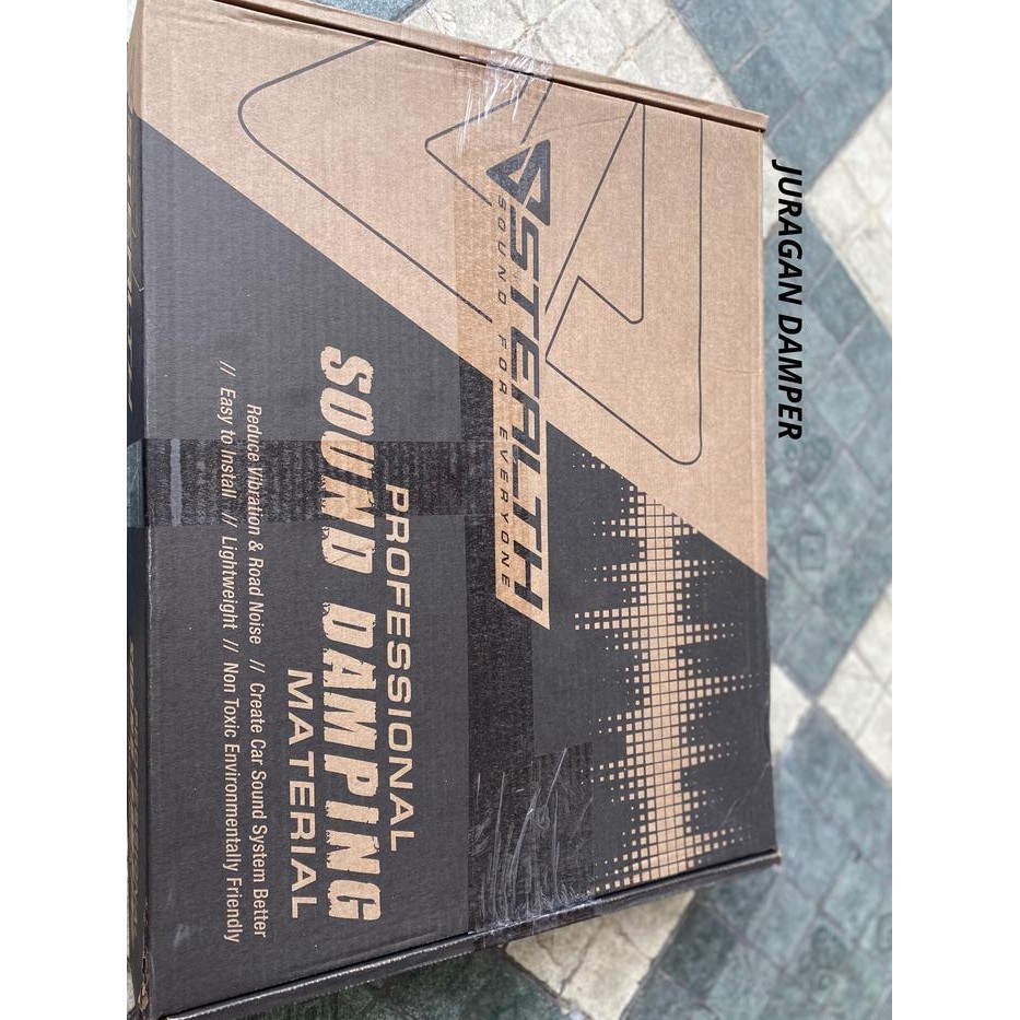 Peredam Stealth Alumunium Butyl Rubber 1,8Mm 1 Dus = 14 Lembar