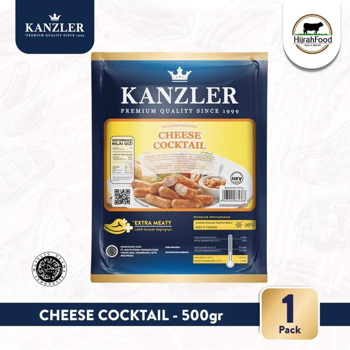 

Pilihan- Kanzler Cheese Cocktail Sausage Sosis Breakfast Keju (500 Gr)