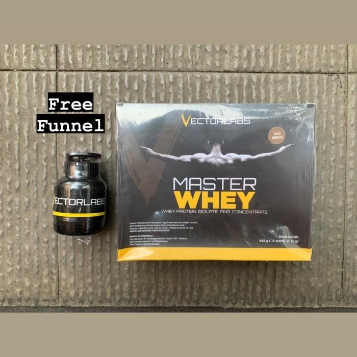 Vectorlabs master whey 14 sachet susu fitness suplemen gym protein