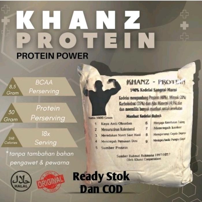 KHANZ PROTEIN WHEY PROTEIN SERBUK SUSU KEDELAI Protein Energi