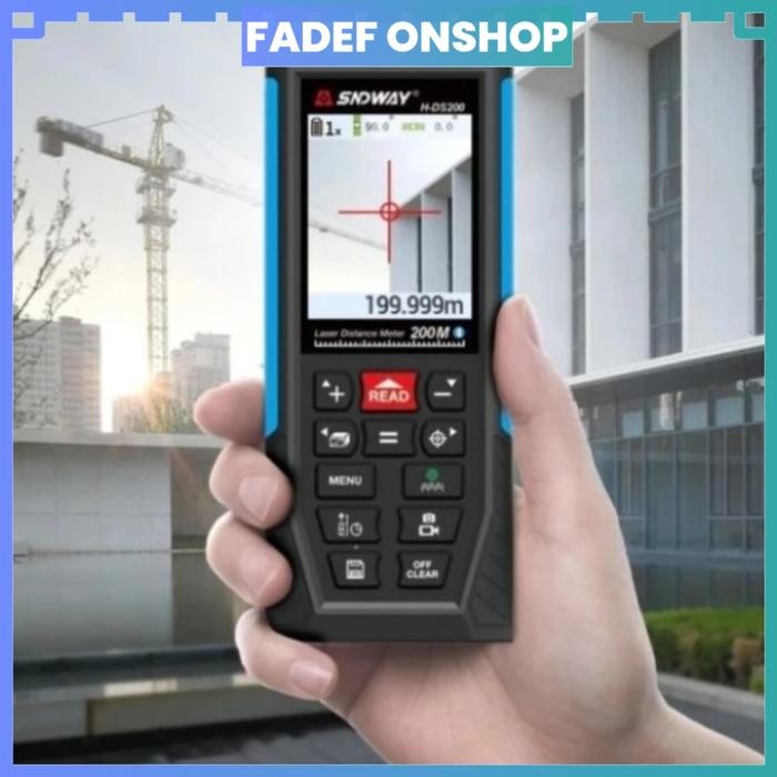 Meteran Laser 200 Meter Kamera H-Ds200Bc Outdoor Bluetooth Meteran Kamera Laser 200Meter
