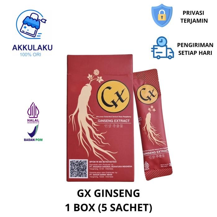 GX Ginseng Extract Paket 3 BOX - Suplemen Pria Herbal Ekstrak Ginseng Korea