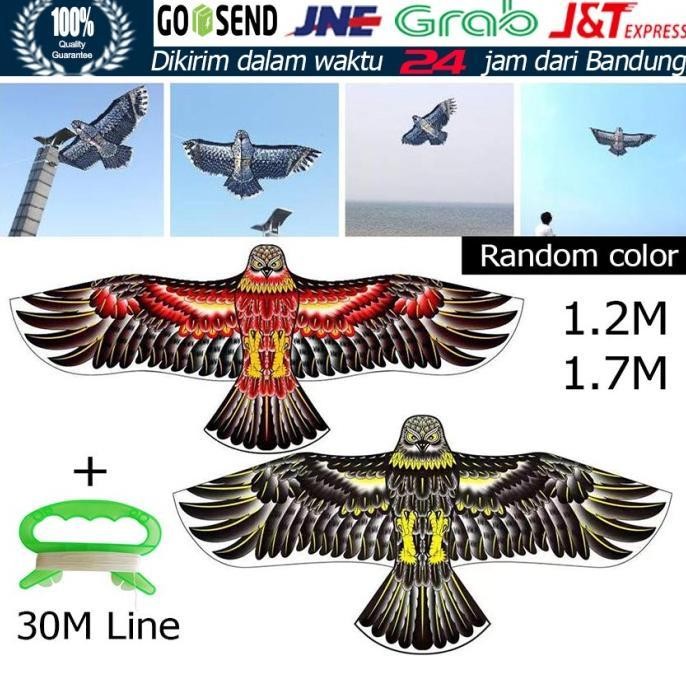 Hemat Mainan Layangan Elang Jumbo Burung 1.7M Mainan Layang Layang Anak Pcs