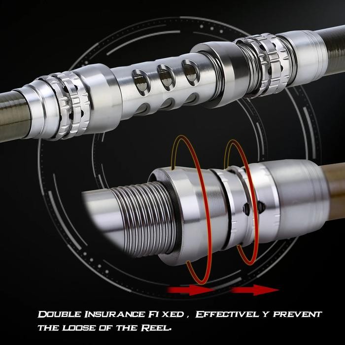 Sougayilang Joran Pancing 1.8-3.3M Carbon Ultralight Teleskopik Joran
