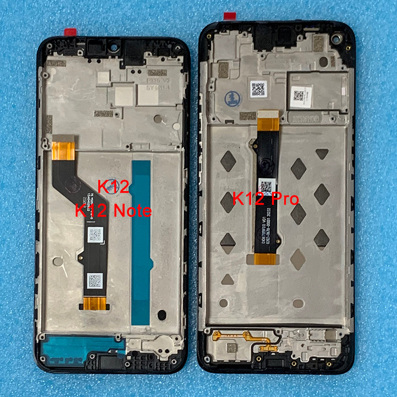 Original 6.5"For Lenovo K12 XT2095-4 LCD K12 Note Display Screen Frame+Touch Panel Digitizer For Len