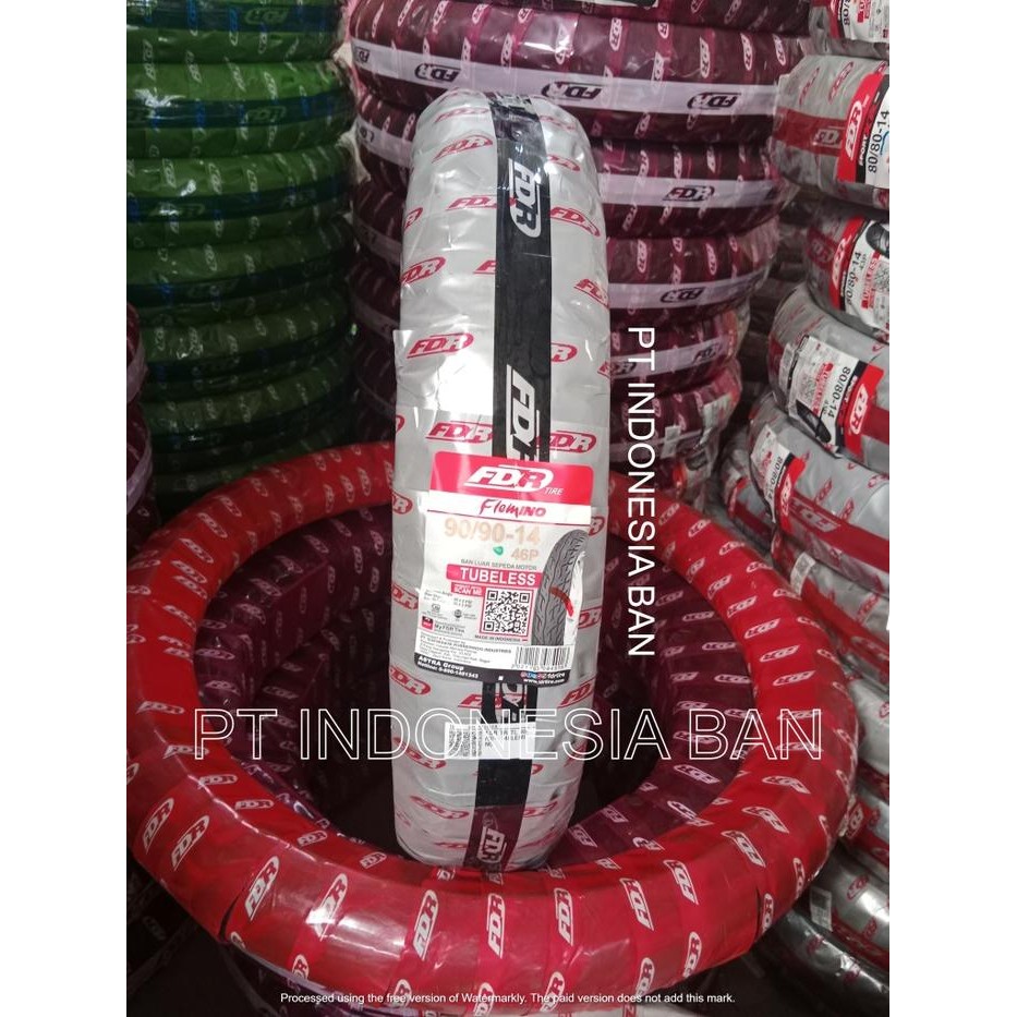 BAN LUAR FDR 90/90-14 SPORTXREVO FACIO FLEMINO HOVER SPARTAX SPORTXREVO FLEMMO TUBLESS VARIO