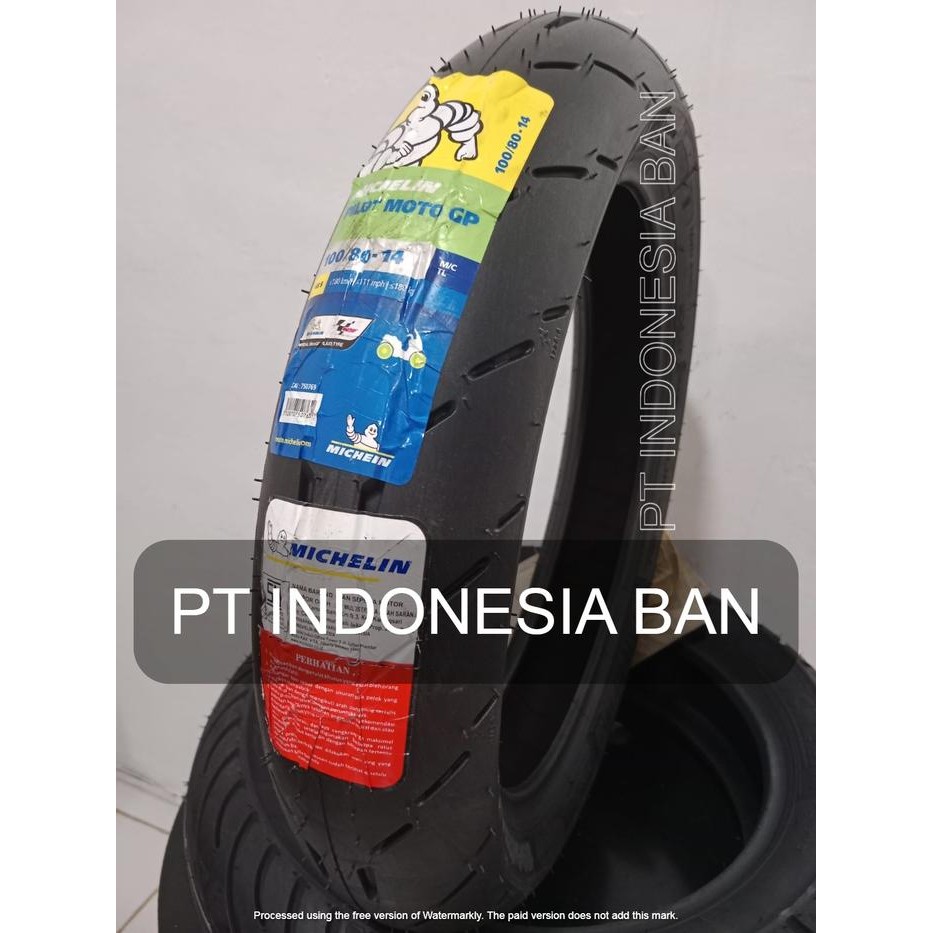 BAN LUAR MICHELIN 100/80-14 PILOT MOTO GP PILOT STREET TUBELESS
