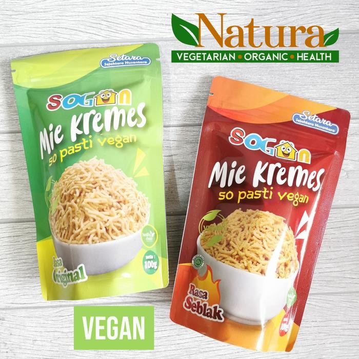 

New Sogan Mie Kremes 100gr Super Enak Kerupuk Keripik Vegan Vegetarian