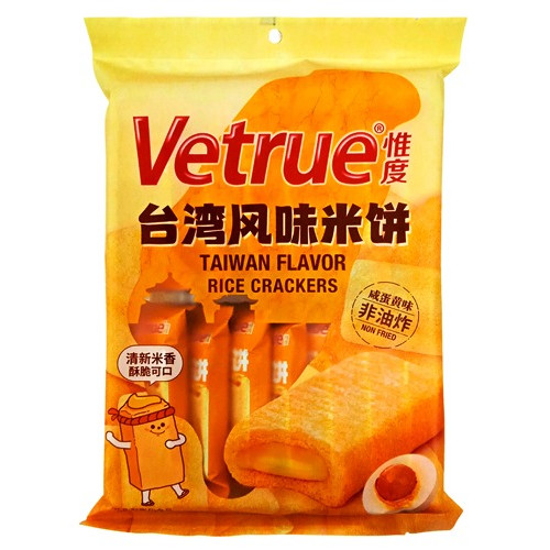 

S16832 VETRUE SALTED EGG YOLK RICE CRACKER 116GR MAJU BERSAMA (20250921)
