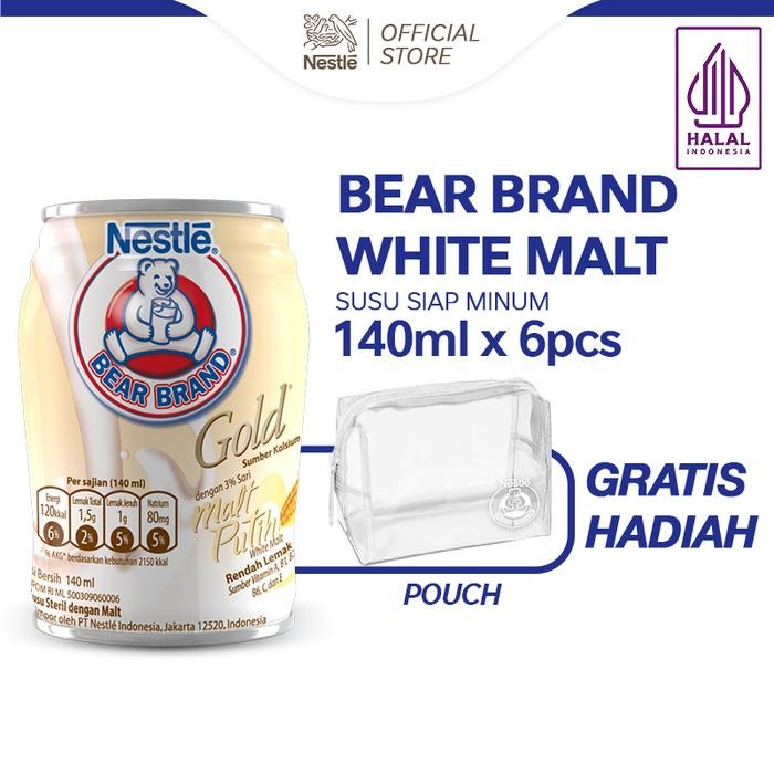 

Pilihan- Bear Brand White Malt 140Ml X 6Pcs Free Travel Pouch