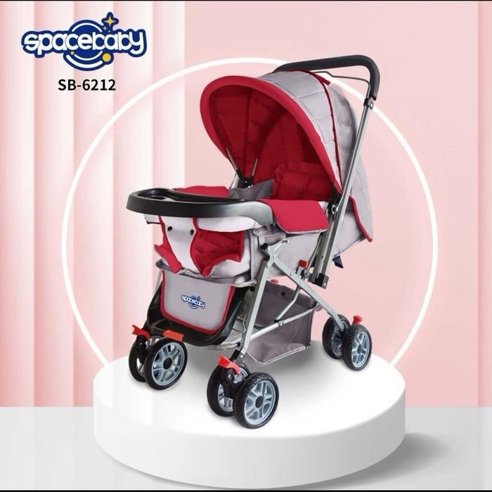 SPACE BABY STROLLER SB-6202 ( HANDLE DEPAN BELAKANG )