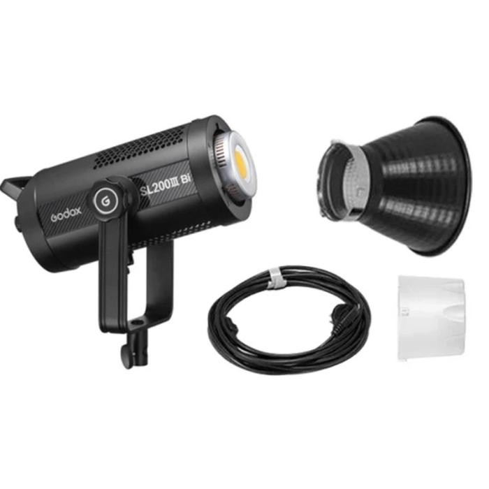 Godox Sl200Iii,Sl 200Iii,Sl 200 Iii,Sl 200Iii Bi,Sl-200Iii & Sl-200Iii Bi Paket 2 Lampu Led Studio