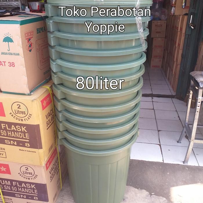 TERBARU Ember Plastik 80 liter/Ember Tutup Plastik/Ember 80 liter